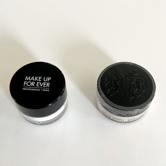Make Up Forever MICROFINISHING LOOSE POWDER & Kat Von D Lock It Powder (SEALED) - Picture 1 of 2